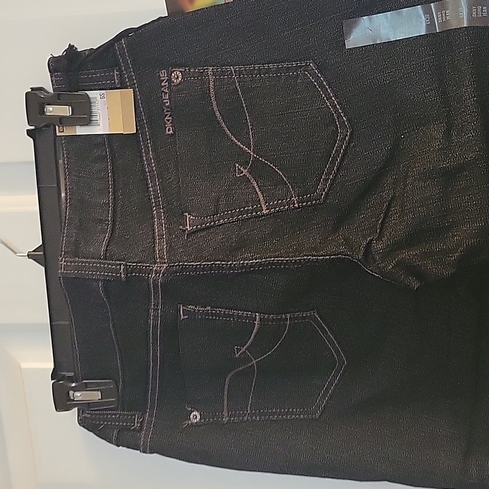 DKNY indigo blue soho boot Women's  Jeans 28x30 6S - Picture 9 of 11